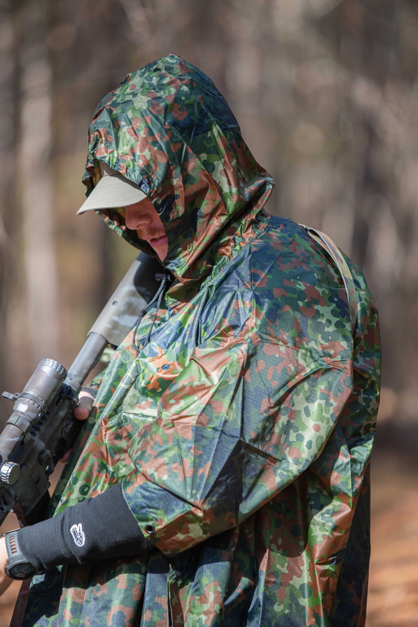 Camouflage Nylon Poncho